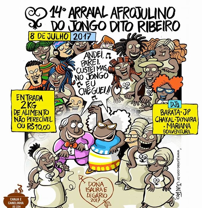 14º Arraial Afro-Julino do Jongo Dito Ribeiro celebra cultura afro e popular