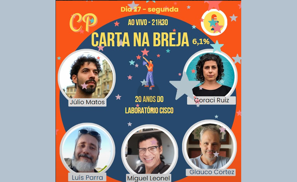 Carta na Breja 6,1% recebe Júlio Matos e Coraci Ruiz, documentaristas da produtora Cisco