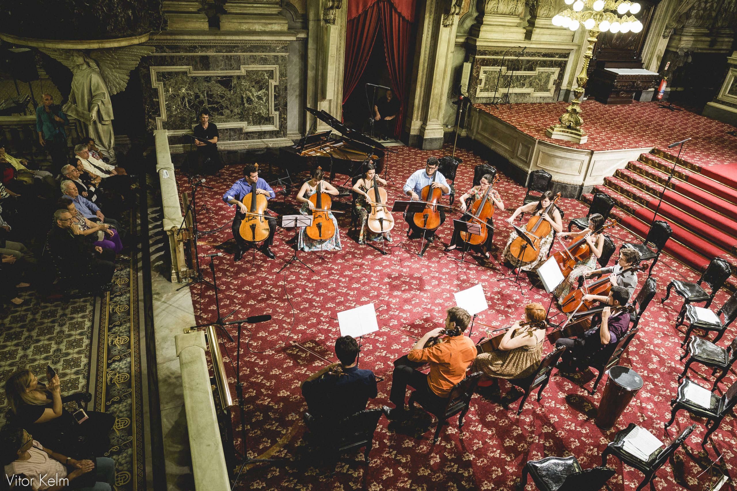 Unicamp Cello Ensemble se apresenta na próxima edição do Palco DCult com obras de Villa-Lobos e João Donato