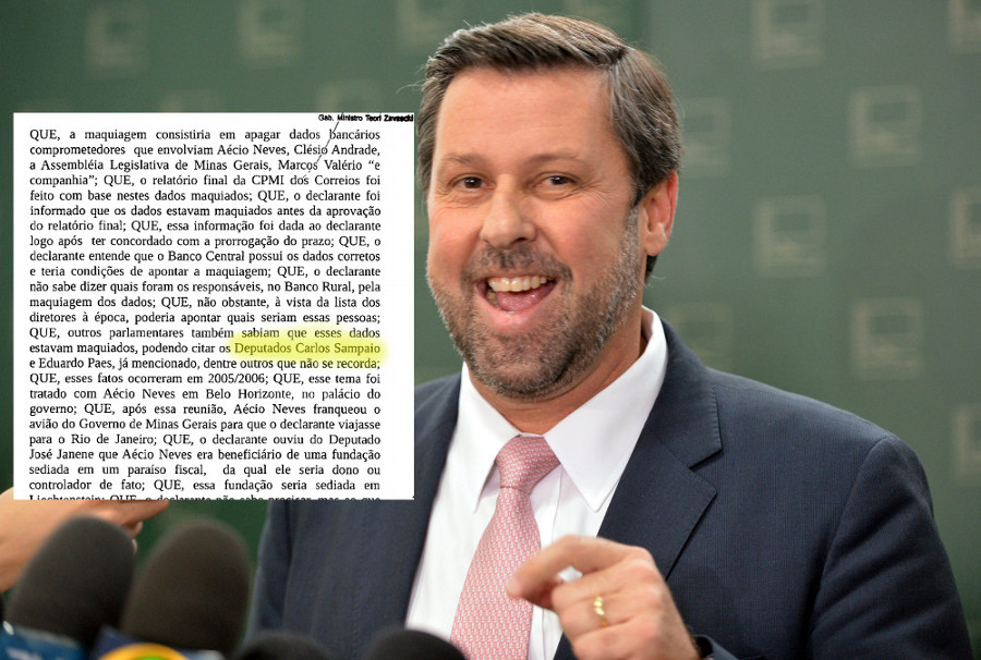 Delação de Delcídio diz que Carlos Sampaio sabia de fraude feita a pedido de Aécio Neves