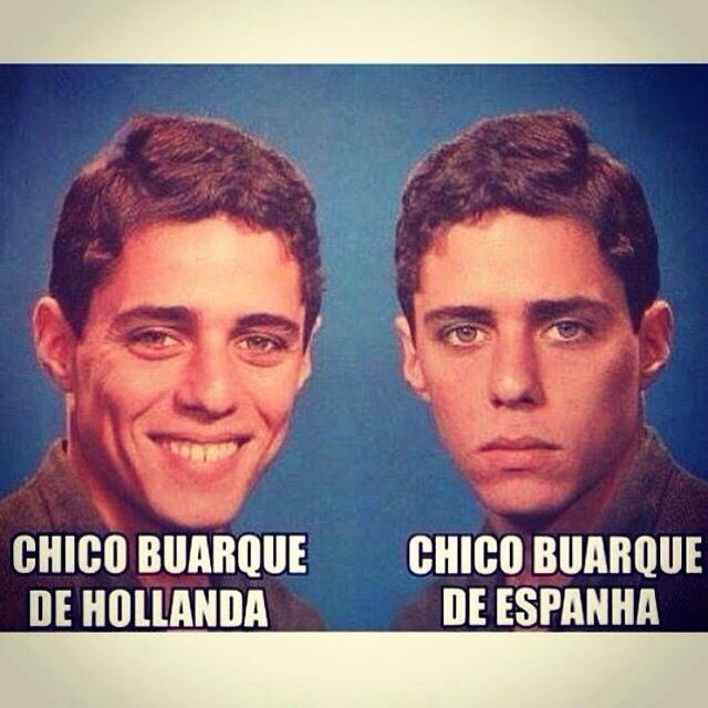 Rede social do dia: Chico Buarque de Holanda e Chico Buarque de Espanha