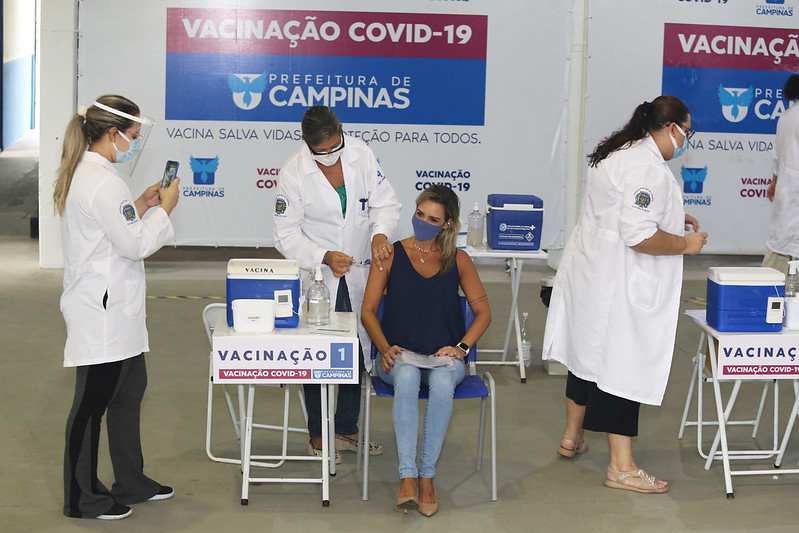 Campinas divulga alto índice da segunda dose, mas relaciona índice com primeira dose