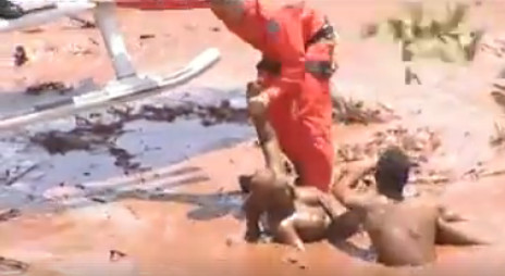 Uma outra barragem da Vale do Rio Doce se rompe em Brumadinho, Minas Gerais