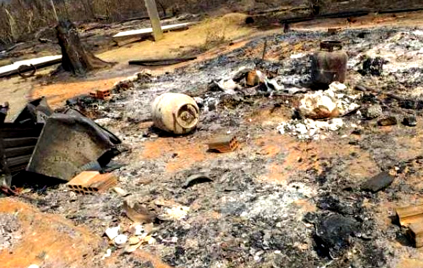 Casal não consegue fugir e morre carbonizado pelas queimadas na Amazônia