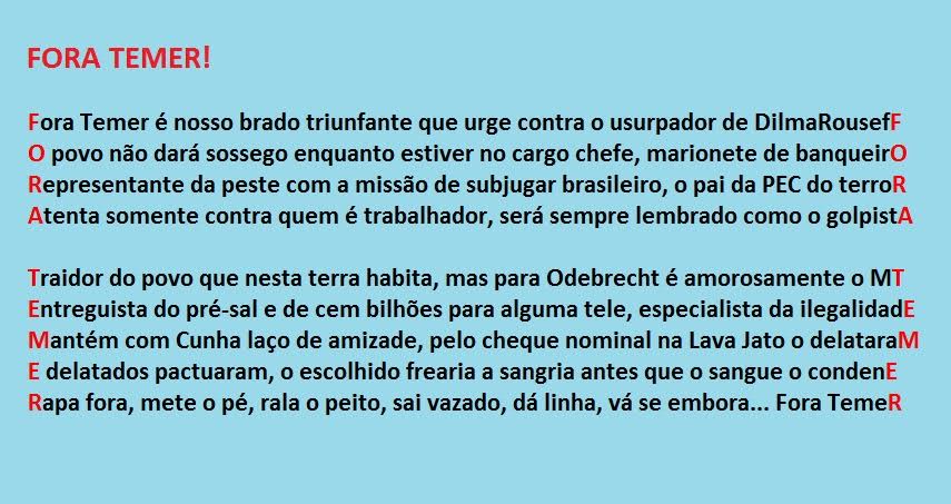 Fora Temer!